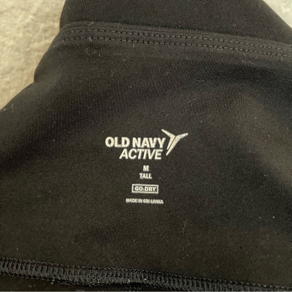 Old Navy Go-Dry Atcivewear Women Biker Shorts Size Medium Tall Black Pockets - Picture 3 of 8